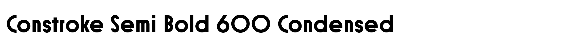 Constroke Semi Bold 600 Condensed image